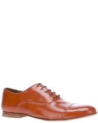 braune Leder Oxford Schuhe von B Store