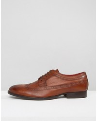 braune Leder Oxford Schuhe von Base London