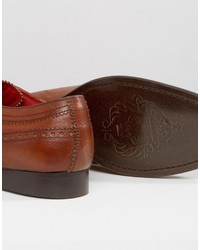 braune Leder Oxford Schuhe von Base London
