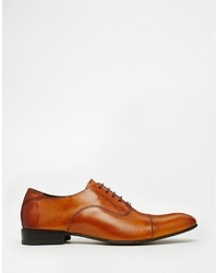 braune Leder Oxford Schuhe von Base London