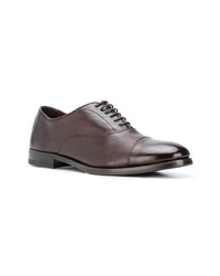 braune Leder Oxford Schuhe von Henderson Baracco