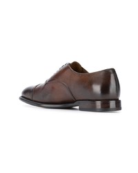 braune Leder Oxford Schuhe von Silvano Sassetti