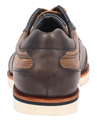 braune Leder Oxford Schuhe von Daniel Hechter
