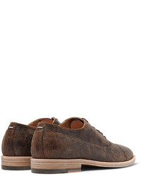 braune Leder Oxford Schuhe von Maison Margiela