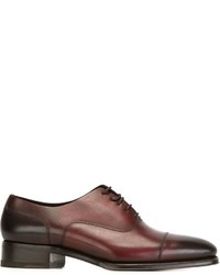 braune Leder Oxford Schuhe von DSQUARED2