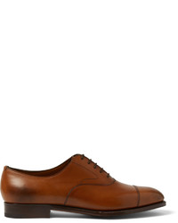 braune Leder Oxford Schuhe von Edward Green