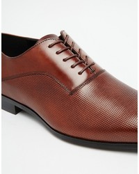 braune Leder Oxford Schuhe von Aldo