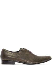 braune Leder Oxford Schuhe von Haider Ackermann