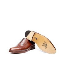 braune Leder Oxford Schuhe von Heinrich Dinkelacker