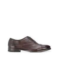 braune Leder Oxford Schuhe von Henderson Baracco