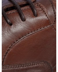 braune Leder Oxford Schuhe von Jack & Jones