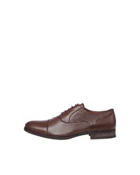 braune Leder Oxford Schuhe von Jack & Jones