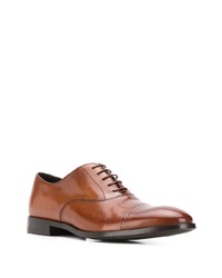 braune Leder Oxford Schuhe von Paul Smith
