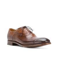 braune Leder Oxford Schuhe von Alberto Fasciani