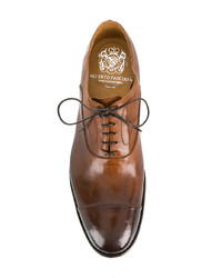 braune Leder Oxford Schuhe von Alberto Fasciani