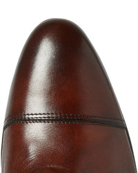 braune Leder Oxford Schuhe von Santoni