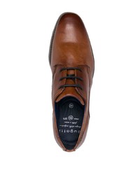 braune Leder Oxford Schuhe von Bugatti