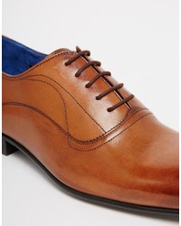 braune Leder Oxford Schuhe von Ted Baker