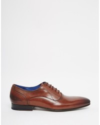 braune Leder Oxford Schuhe von Ted Baker