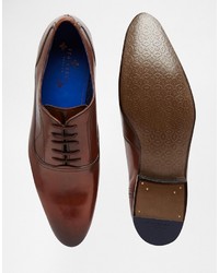 braune Leder Oxford Schuhe von Ted Baker