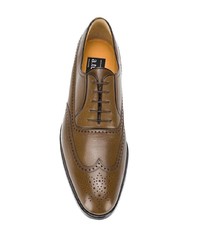 braune Leder Oxford Schuhe von a. testoni