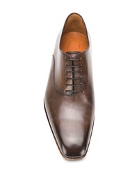 braune Leder Oxford Schuhe von Ermenegildo Zegna XXX