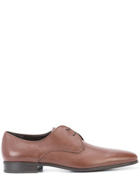 braune Leder Oxford Schuhe von Salvatore Ferragamo