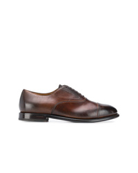 braune Leder Oxford Schuhe von Silvano Sassetti