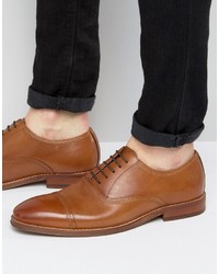 braune Leder Oxford Schuhe von Steve Madden
