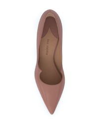 braune Leder Pumps von Paul Andrew