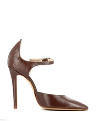 braune Leder Pumps von Evita