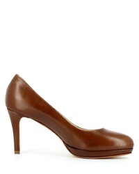 braune Leder Pumps von Evita