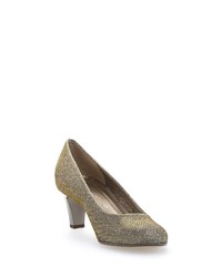 braune Leder Pumps von Gabor