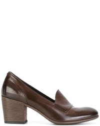 braune Leder Pumps von Pantanetti