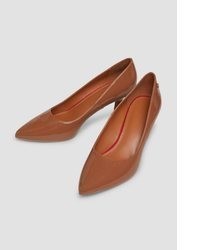 braune Leder Pumps von s.Oliver