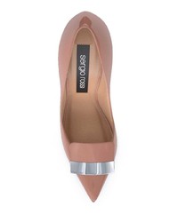 braune Leder Pumps von Sergio Rossi