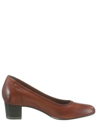 braune Leder Pumps von Tamaris