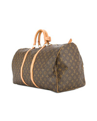 braune Leder Reisetasche von Louis Vuitton Vintage