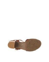 braune Leder Sandaletten von Gabor