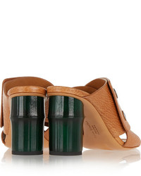 braune Leder Sandaletten von Acne Studios