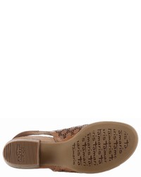 braune Leder Sandaletten von Tamaris