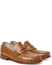 braune Leder Slipper von Grenson