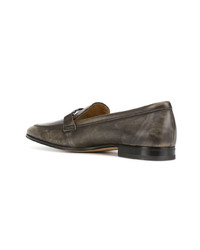 braune Leder Slipper von Tod's