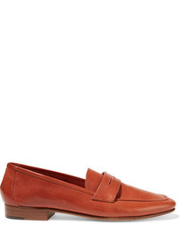 braune Leder Slipper von Mansur Gavriel