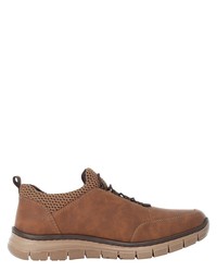 braune Leder Slipper von Rieker