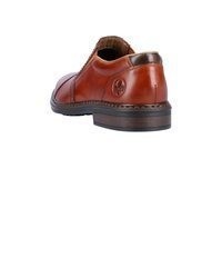 braune Leder Slipper von Rieker