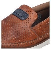 braune Leder Slipper von Rieker