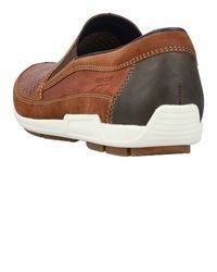 braune Leder Slipper von Rieker
