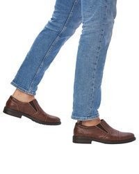 braune Leder Slipper von Rieker