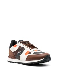 braune Leder Sportschuhe von Valentino Garavani